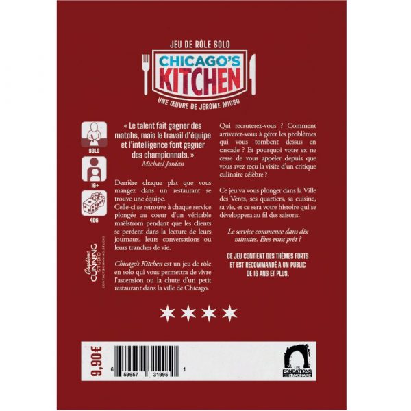 CHICAGO'S KITCHEN - Jeu de Rôle Solo - vue 3