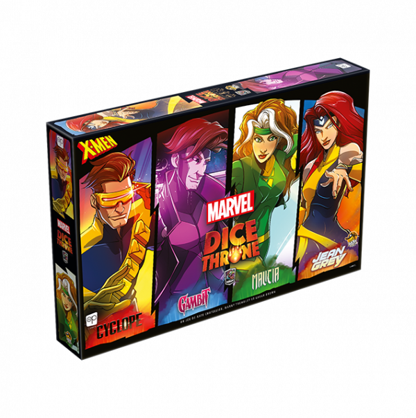 DICE THRONE MARVEL - Cyclope, Gambit, Malicia, Jean Grey - vue principale