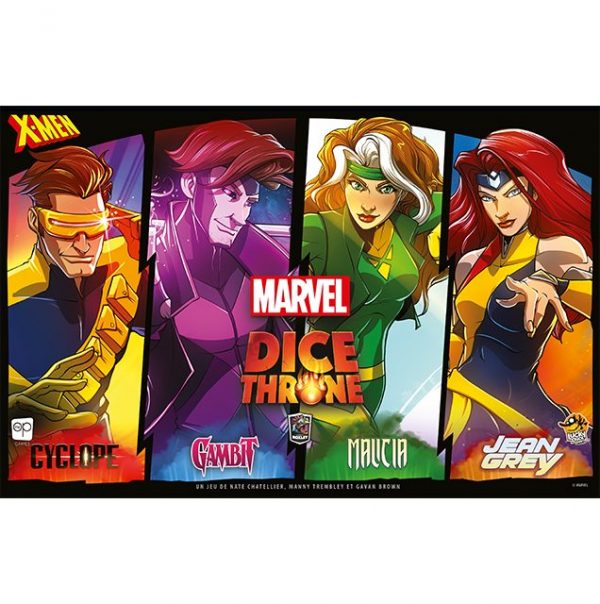 DICE THRONE MARVEL - Cyclope, Gambit, Malicia, Jean Grey - vue 2