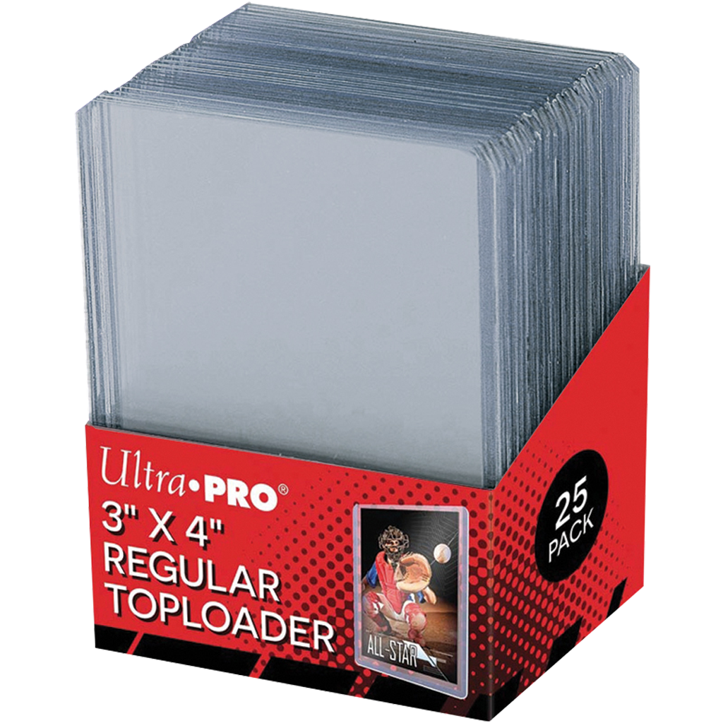 Ultra PRO : 25 Toploader Regular Transparents - boîte ou couverture