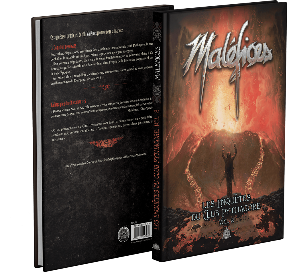 Maléfices : Les Enquêtes du Club Pythagore vol.2 - boîte ou couverture