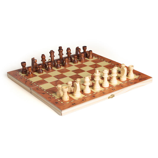 Echiquier 3 en 1 (échecs, dames, backgammon) - vue principale
