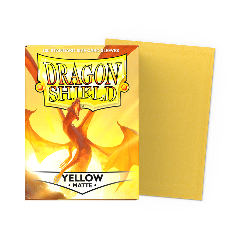 Dragon Shield - Standard - Matte Yellow - 100 pochettes