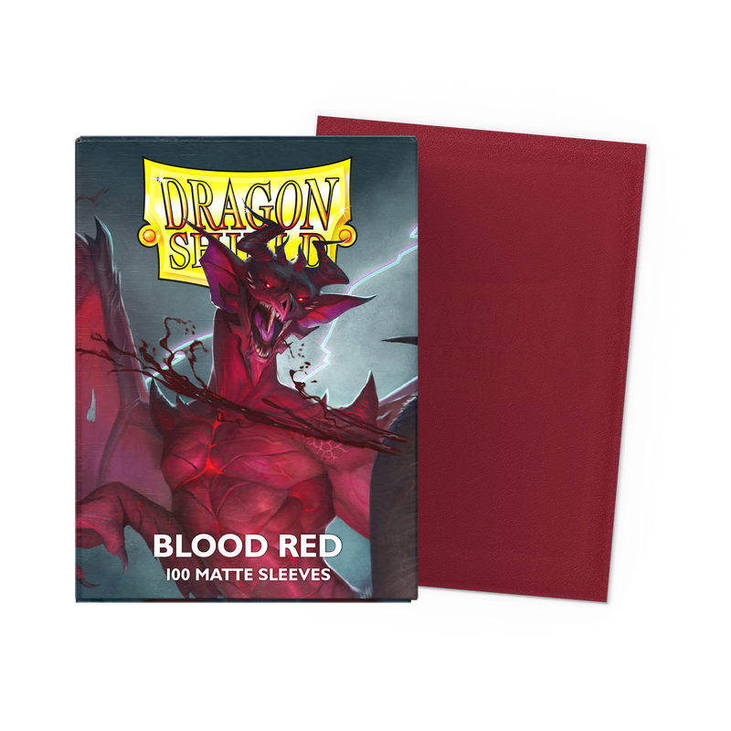 Dragon Shield - Standard - Matte Blood Red - 100 pochettes