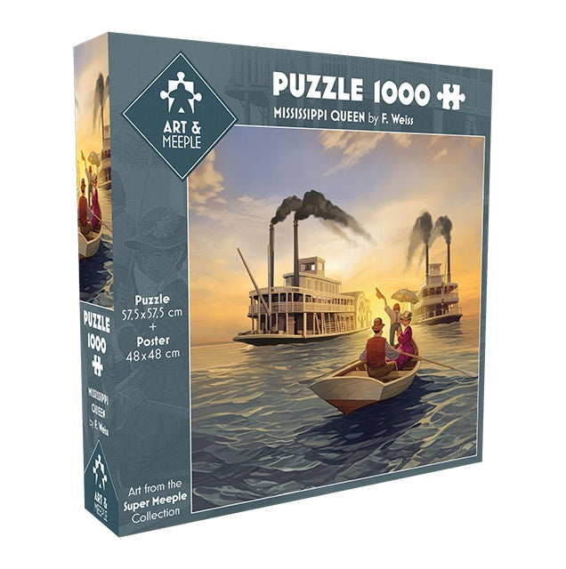 Art & Meeple - Puzzle Mississippi Queen - 1000 pièces